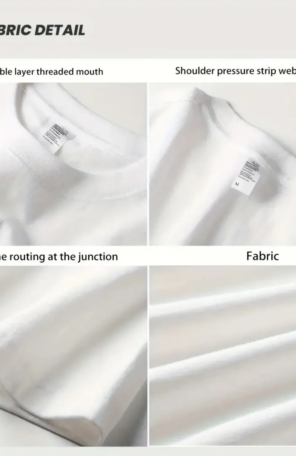 Geniş Kesim Pamuklu Tişört - 