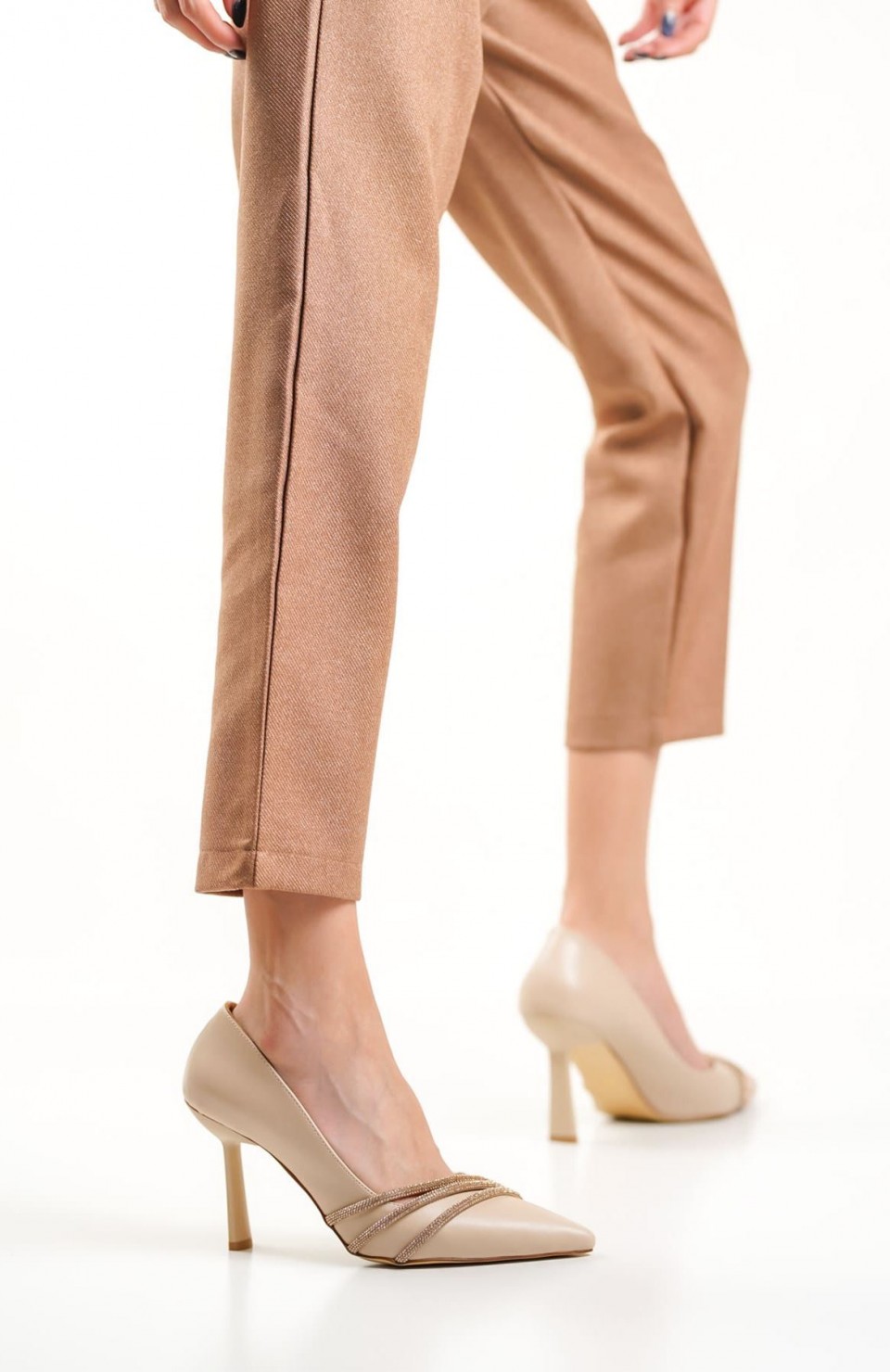 Nude Taşlı Kadın Ayakkabı TR08MS14C Somersan Giyim | Kadın, Erkek ve Çocuk Moda