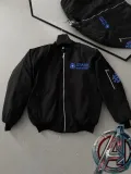 Stark Industries Siyah Bomber Mont – Fermuarlı, Cepli, Uzun Kollu, Kapitone Astarlı, Bahar ve Kış Mevsimi Rahat Unisex Ceket - Siyah