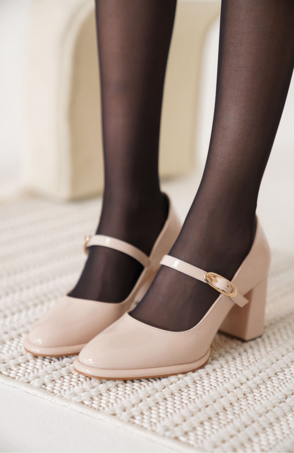 Bej Kadın Topuklu Ayakkabı TR18MS12B Somersan Giyim | Kadın, Erkek ve Çocuk Moda