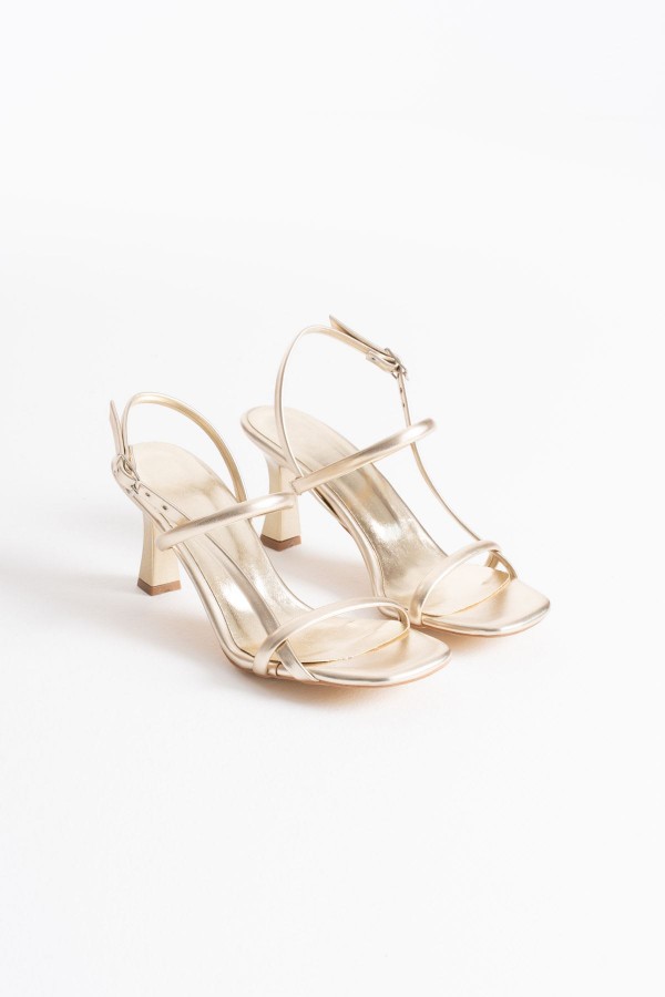 Kadın Altın Topuklu Sandalet TR12MY06D