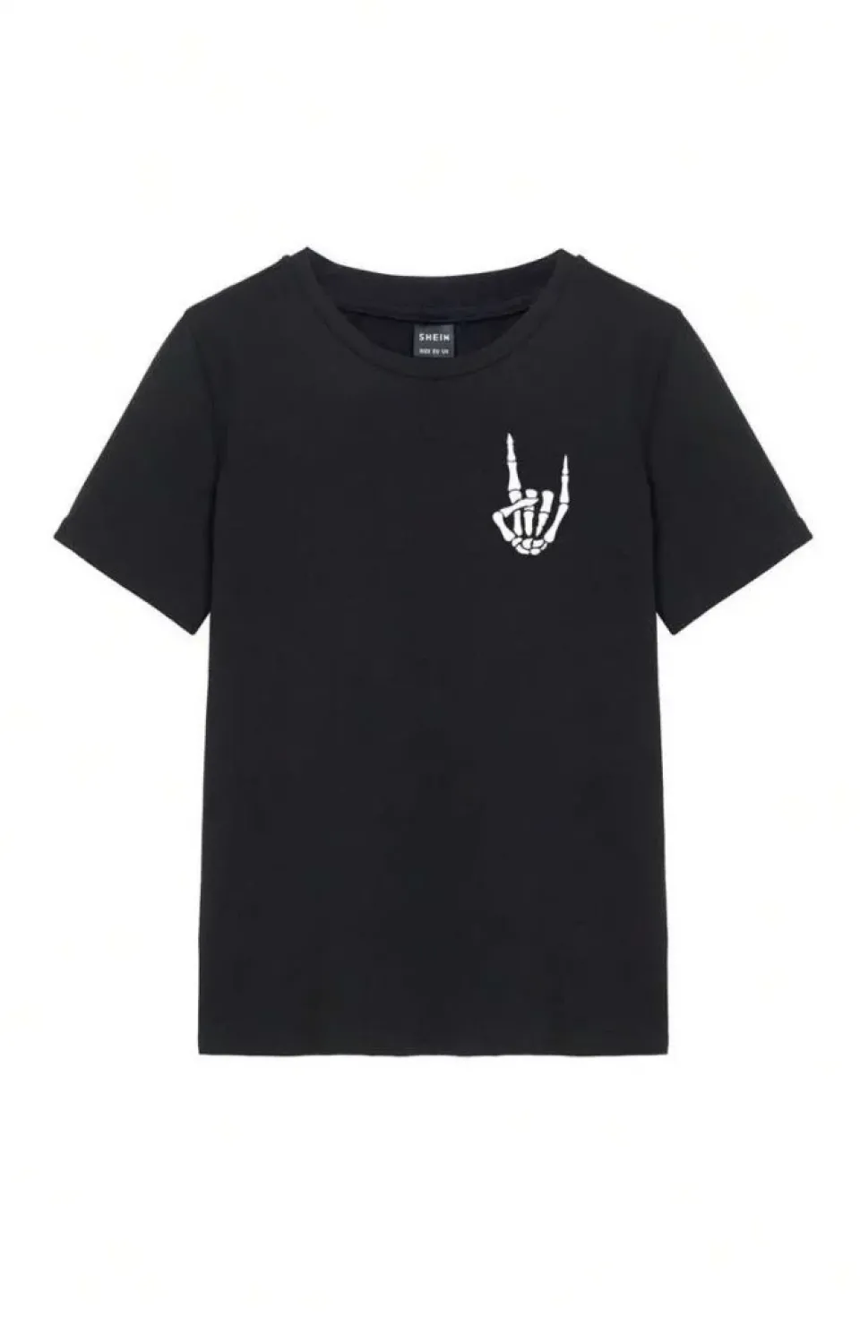 Baskılı Kadın T-shirt - Siyah