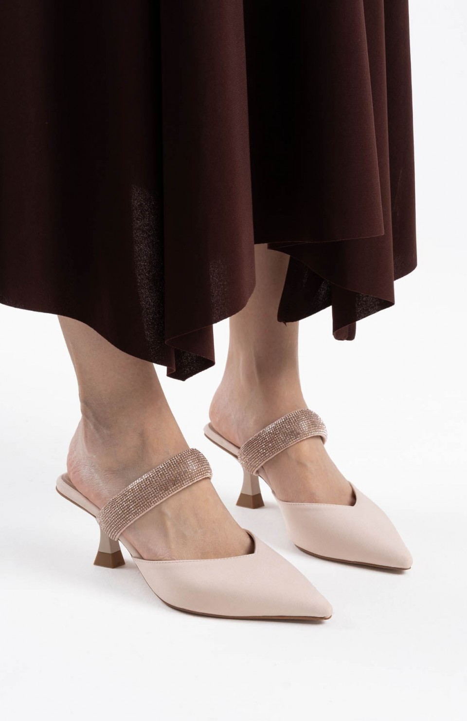 Topuklu Bej Kadın Terlik TR08MS13B Somersan Giyim | Kadın, Erkek ve Çocuk Moda