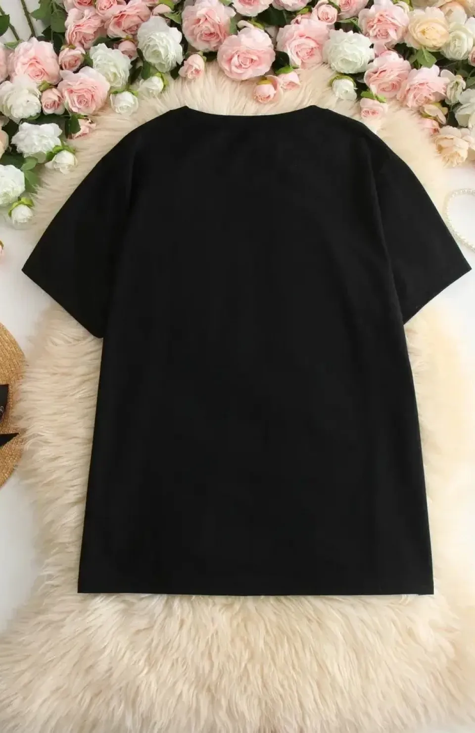 Hi, I don't care. Thanks. (Merhaba, önemli değil. Teşekkürler.) Baskılı Oversize Bisiklet Yaka T-shirt - Siyah