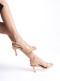 Kadın Nude Rugan Detaylı Topuklu Sandalet TR13MY01D Somersan Giyim | Kadın, Erkek ve Çocuk Moda