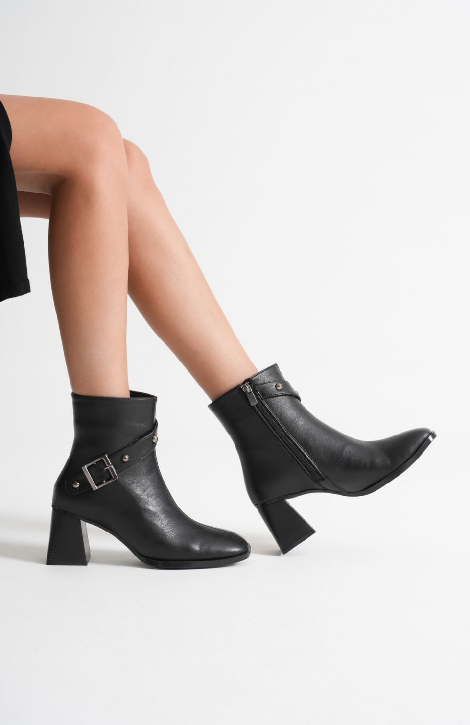 Kadın Siyah Topuklu Bot TR08MK25A Somersan Giyim | Kadın, Erkek ve Çocuk Moda