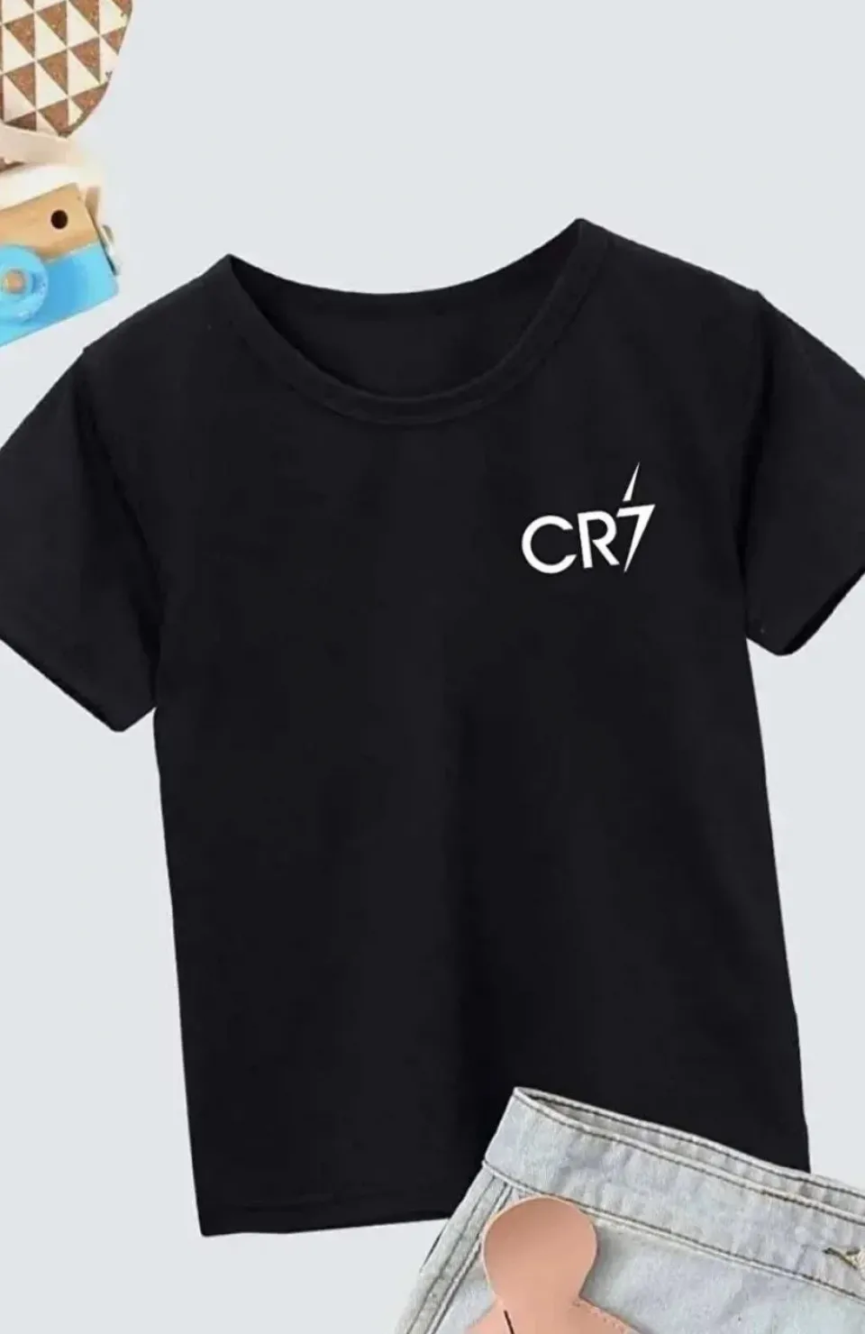 Erkek Çocuk Baskılı T-Shirt - Siyah