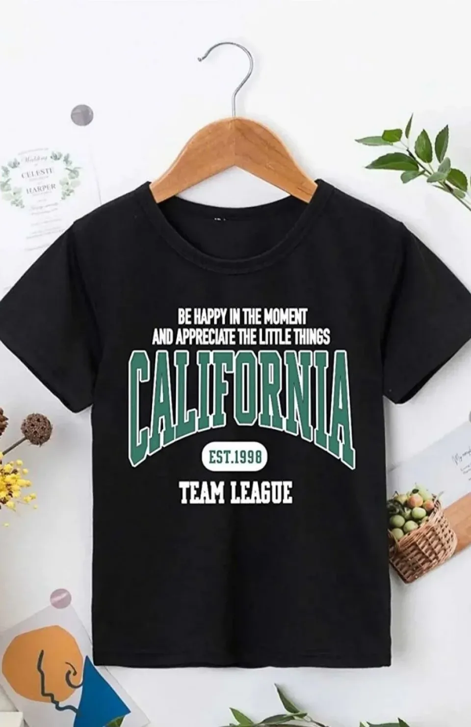 Erkek Çocuk Baskılı T-Shirt - Siyah