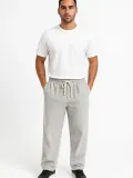 Erkek Fitilli Kadife Cepli Buggy Pantolon Oversize Rahat Kalıp - Gri