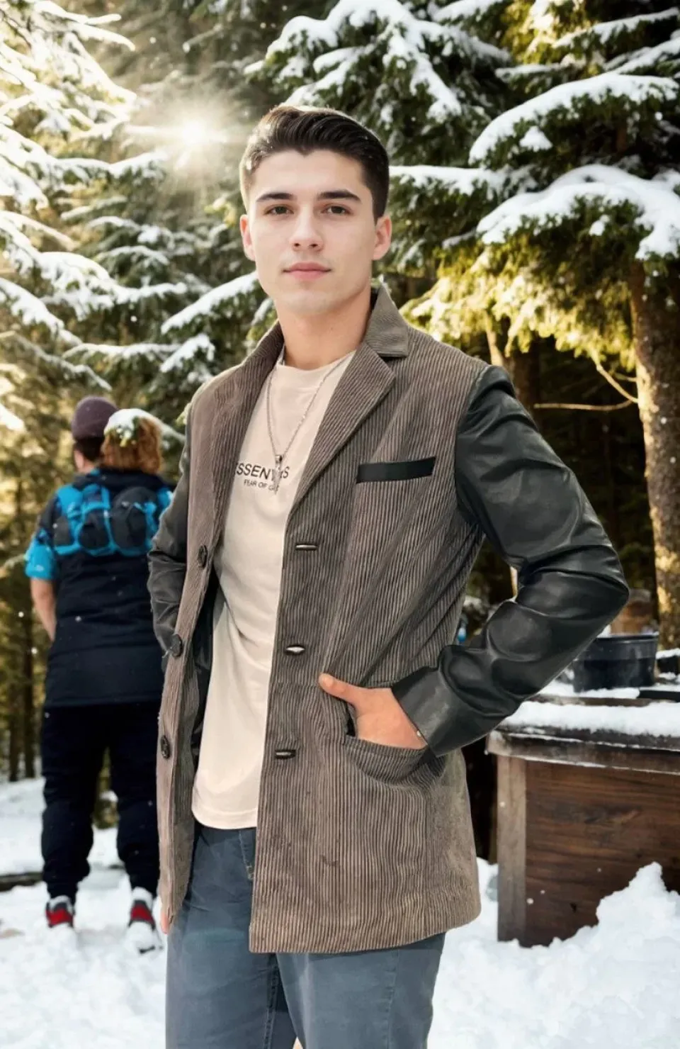 Erkek Nubuk Deri Ceket - Siyah Somersan Giyim | Kadın, Erkek ve Çocuk Moda