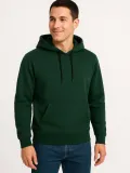 Erkek Üç İplik Kapüşonlu Kanguru Cepli SweatShirt hoodie - Haki