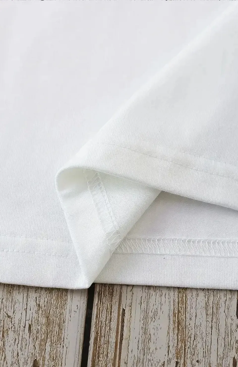 20/1 Penye Compack Dark Angel Baskılı Oversize Kısa Kol Yazlık T-shirt- Beyaz