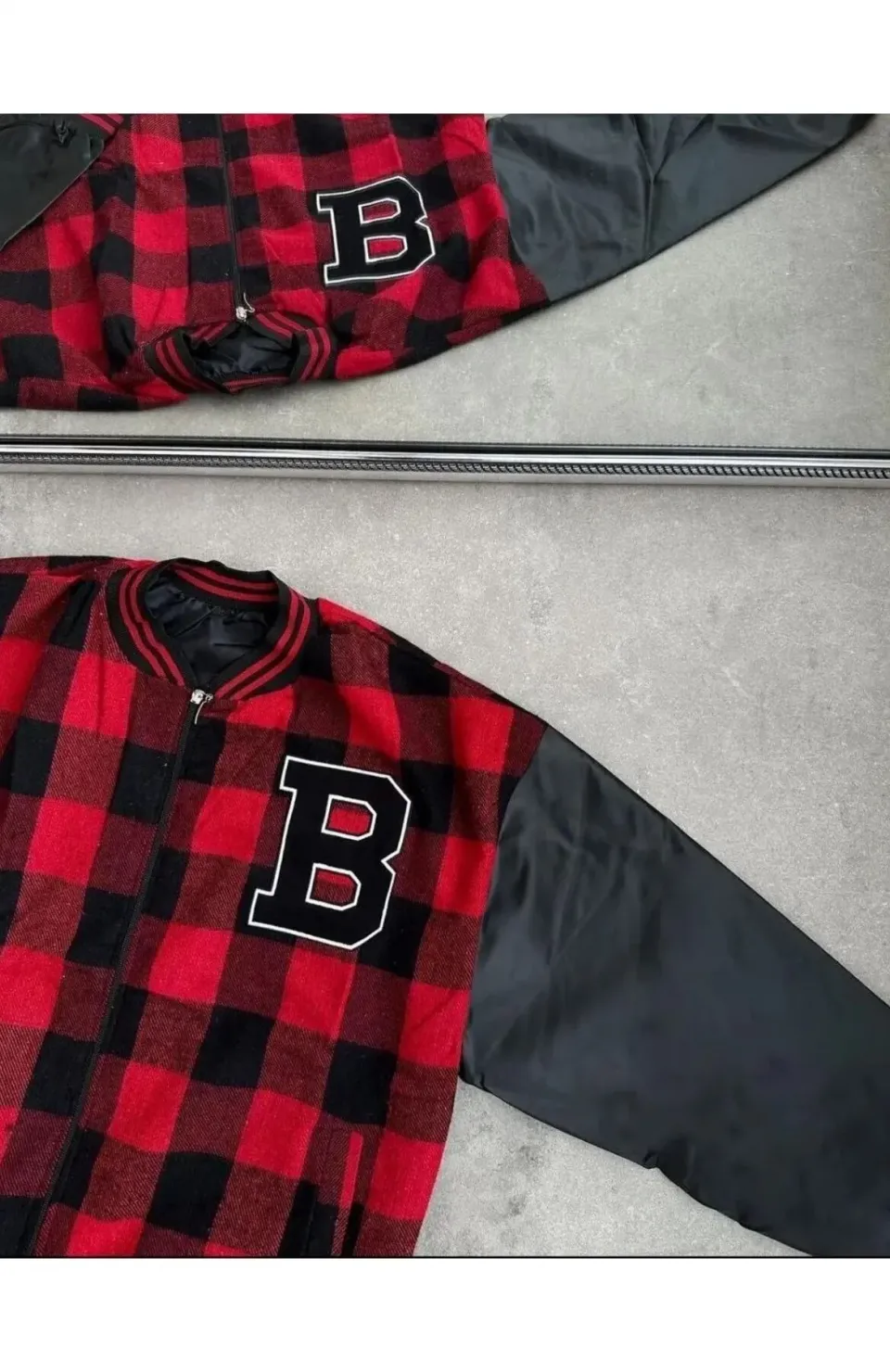 Erkek Pötikare Desen Nakışlı Kolej Ceket - Kırmızı Somersan Giyim | Kadın, Erkek ve Çocuk Moda