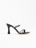 Siyah Taşlı İnce Bantlı Kadın Topuklu Terlik TR20MY01A Somersan Giyim | Kadın, Erkek ve Çocuk Moda