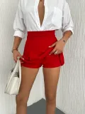 Kadın Şortlu Etek - Kırmızı