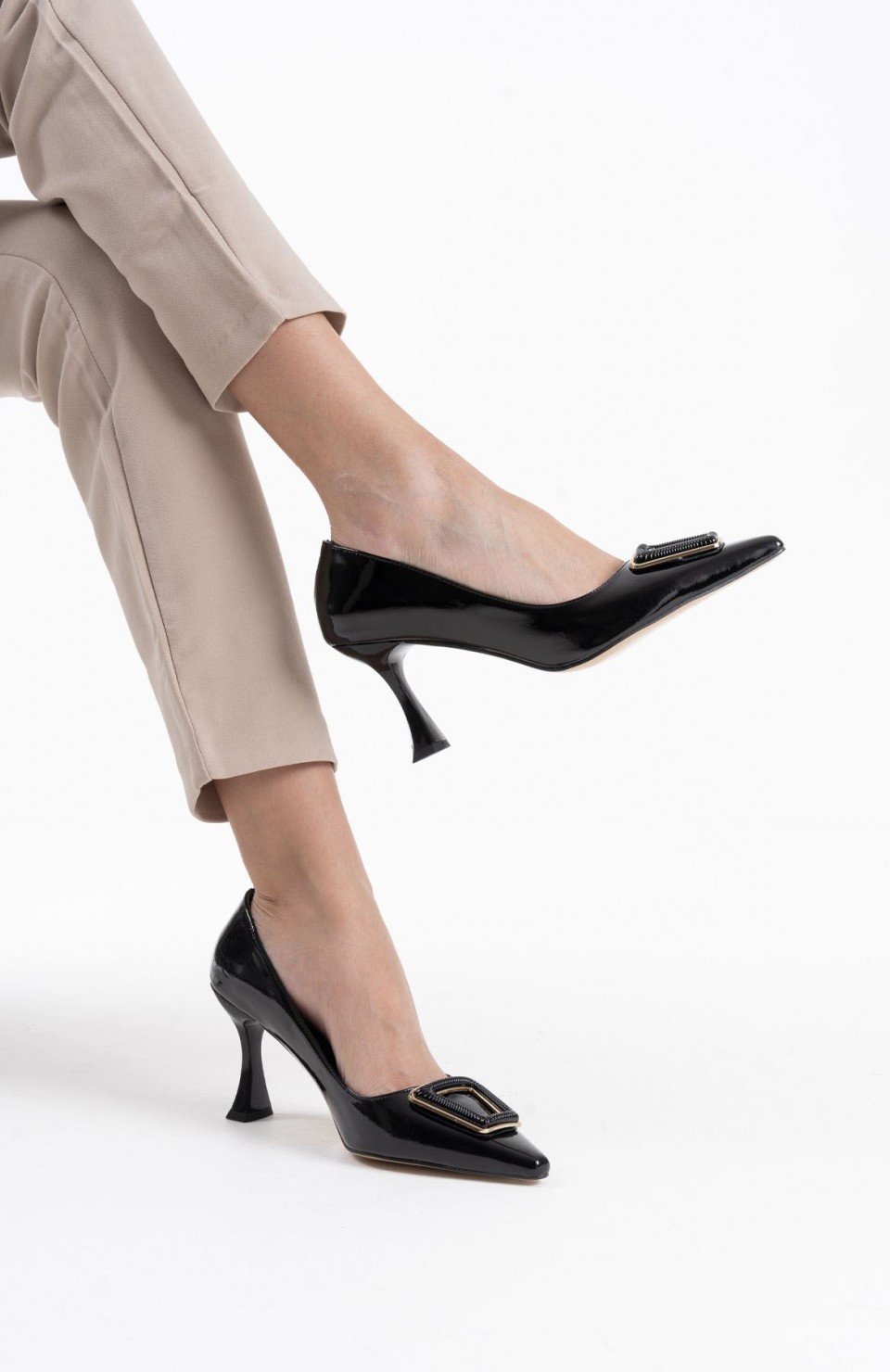 Kadın Siyah Rugan Ayakkabı TR08MS09A Somersan Giyim | Kadın, Erkek ve Çocuk Moda