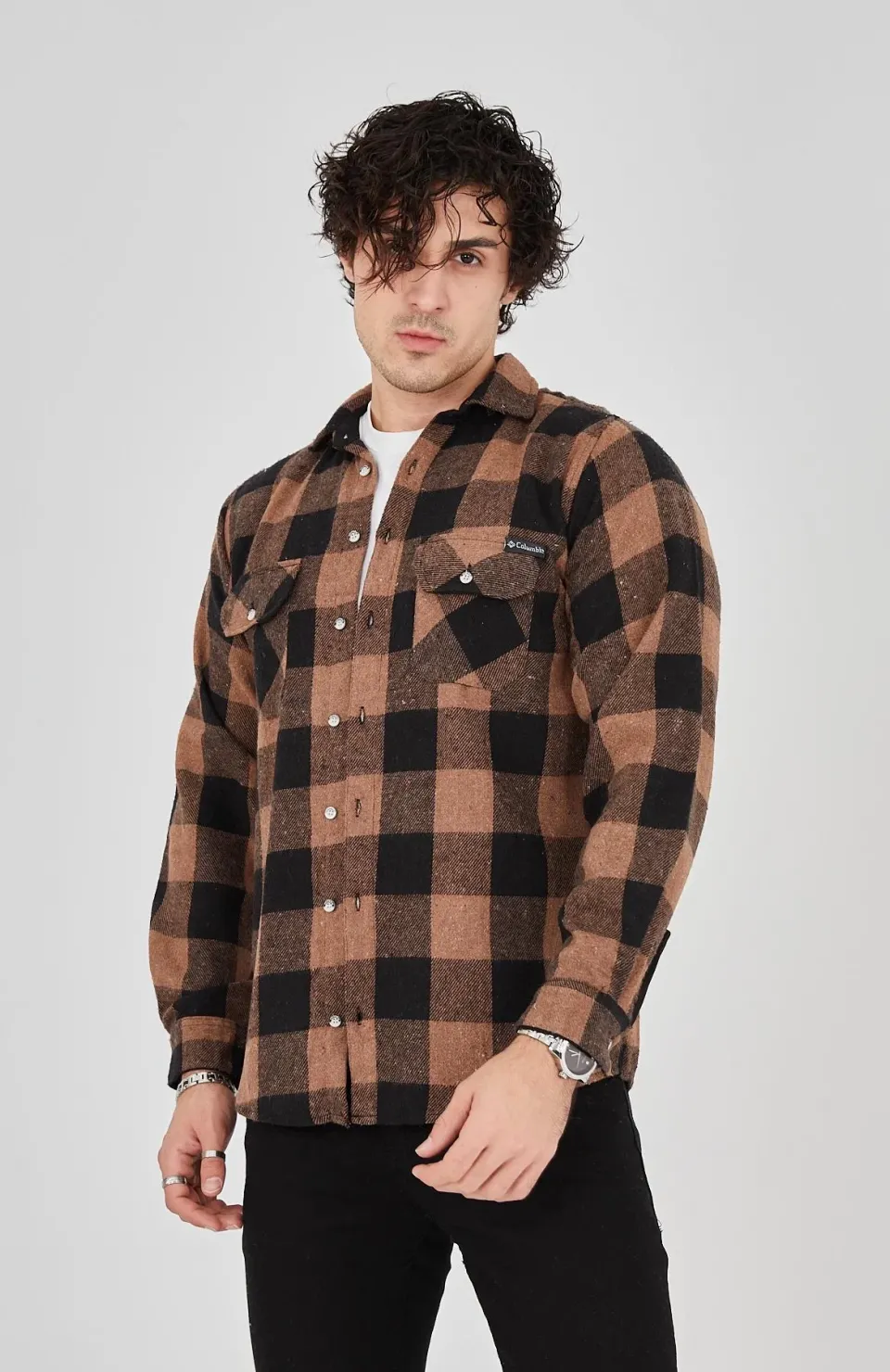 Erkek Oduncu Gömlek - Kahverengi Somersan Giyim | Kadın, Erkek ve Çocuk Moda