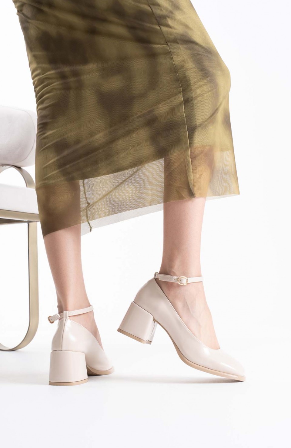 Bej Rugan Kadın Topuklu Ayakkabı TR02MS01D Somersan Giyim | Kadın, Erkek ve Çocuk Moda