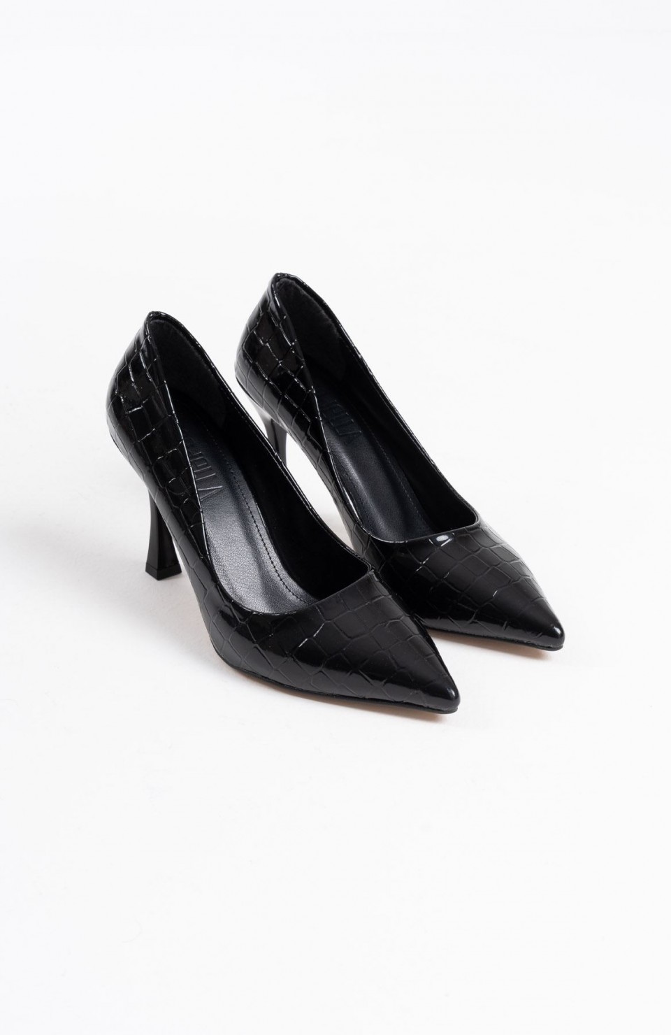 Kadın Siyah Kroko Rugan Stiletto TR08MS10A Somersan Giyim | Kadın, Erkek ve Çocuk Moda