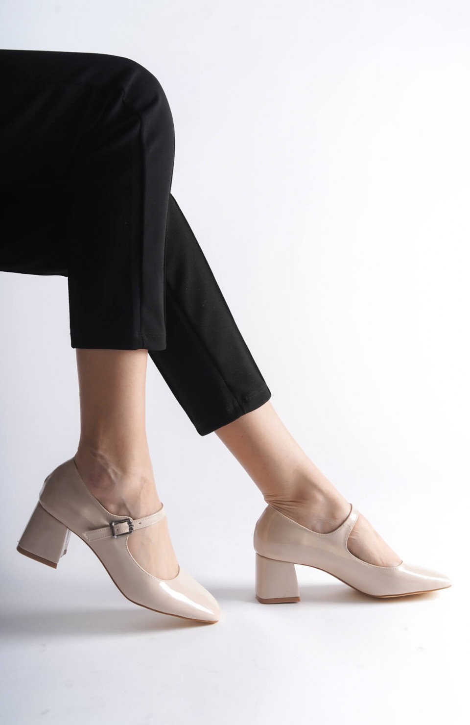 Bej Rugan Topuklu Kadın Ayakkabı TR16MS01B Somersan Giyim | Kadın, Erkek ve Çocuk Moda