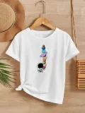 Çocuk Unisex Baskılı T-Shirt - Beyaz Somersan Giyim | Kadın, Erkek ve Çocuk Moda