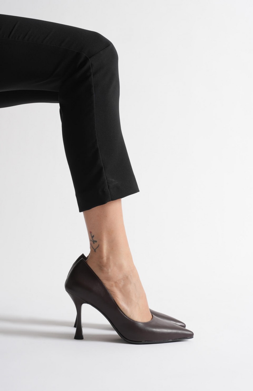 Kadın Acı Kahve Cilt Topuklu Ayakkabı TR08MS45Y Somersan Giyim | Kadın, Erkek ve Çocuk Moda