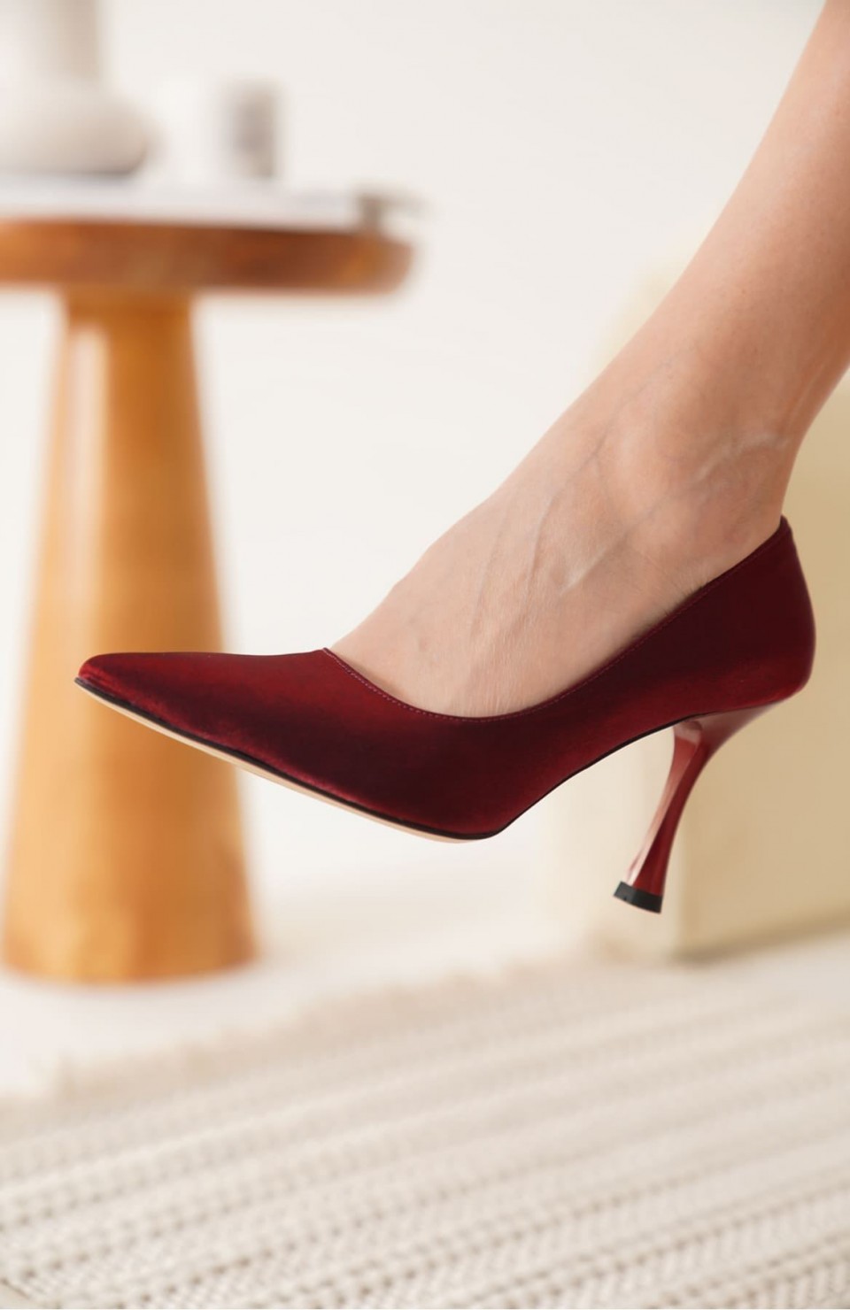 Kadın Kırmızı Topuklu Ayakkabı TR08MS45D Somersan Giyim | Kadın, Erkek ve Çocuk Moda
