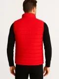 Erkek Şişme Fermuarlı Yelek Su itici Kapitone Astarlı Kumaş Cepli Hafif Kışlık Spor Rahat Kalıp - Kırmızı Somersan Giyim | Kadın, Erkek ve Çocuk Moda