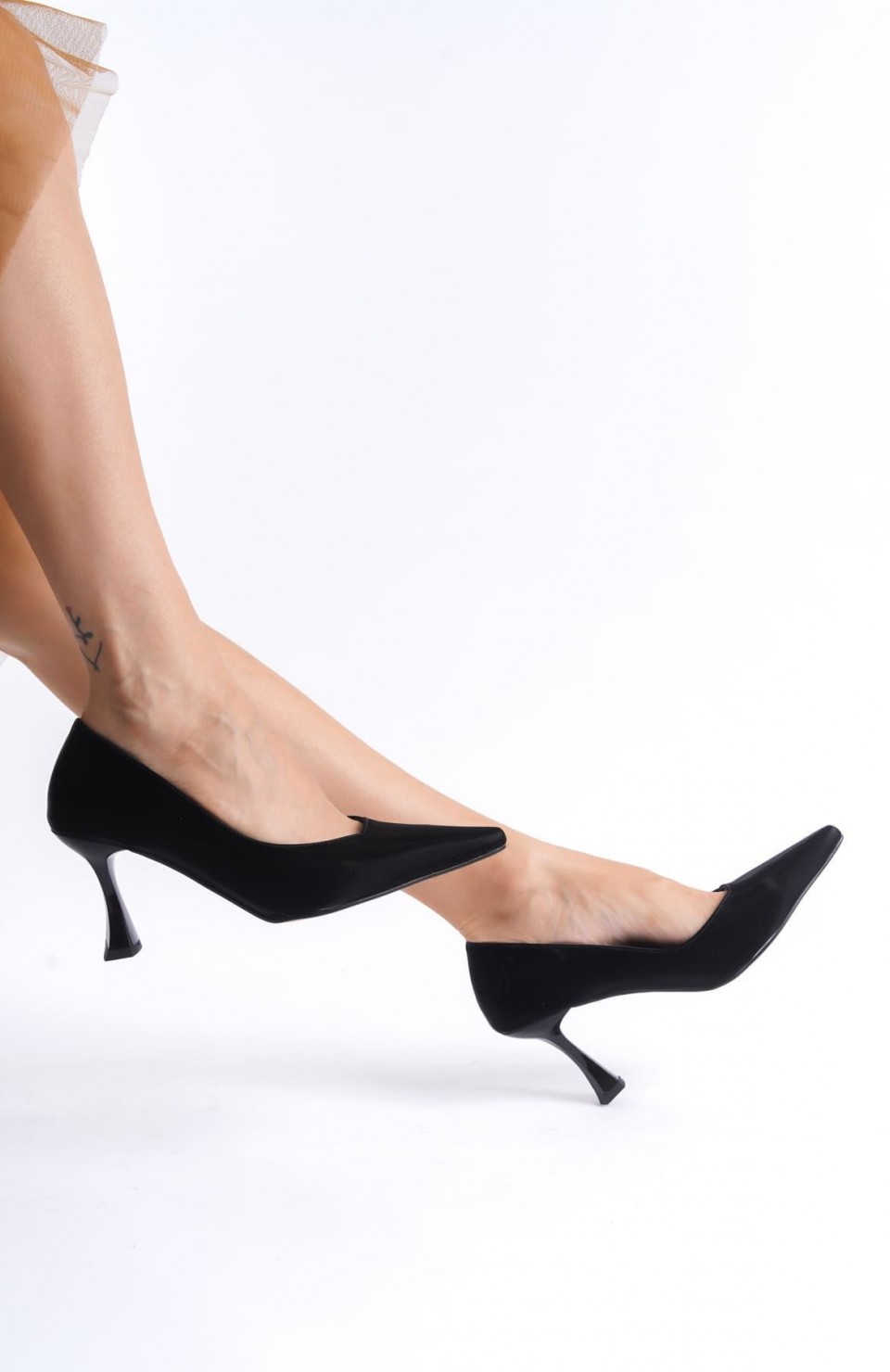 Kadın Siyah Saten Stiletto TR08MS27D Somersan Giyim | Kadın, Erkek ve Çocuk Moda