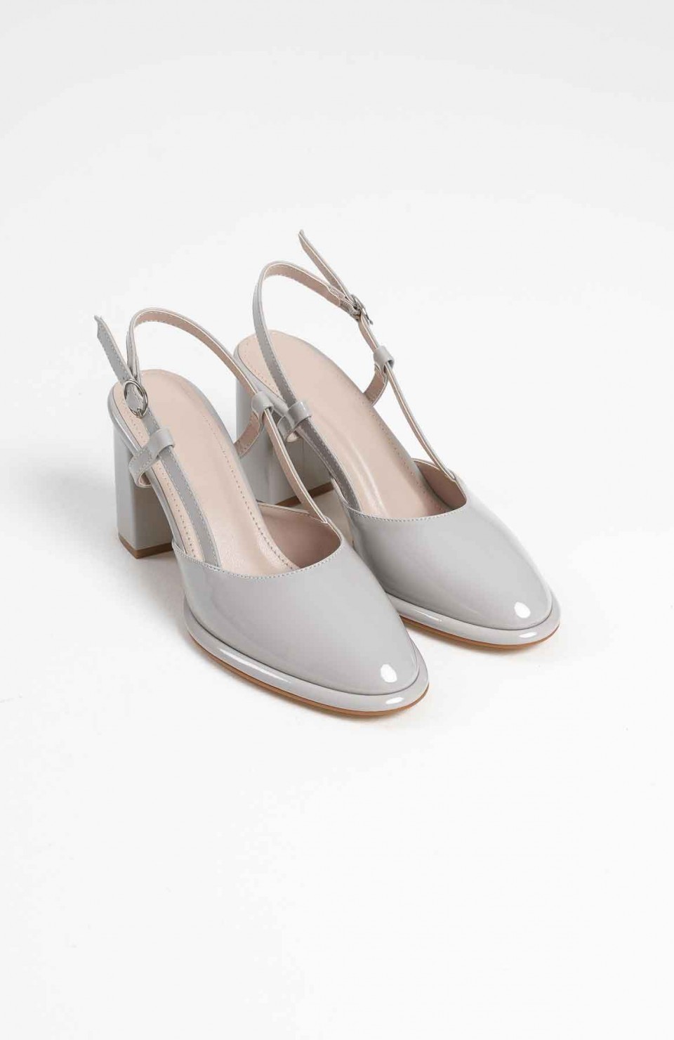 Gri Rugan Kadın Topuklu Ayakkabı TR18MS18D Somersan Giyim | Kadın, Erkek ve Çocuk Moda