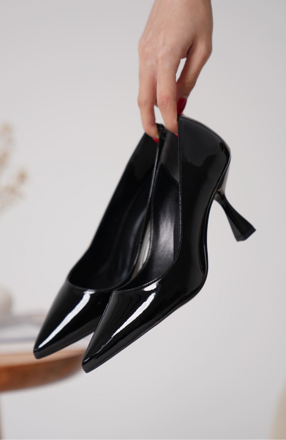 Siyah Rugan Kadın Stiletto TR18MS01A Somersan Giyim | Kadın, Erkek ve Çocuk Moda