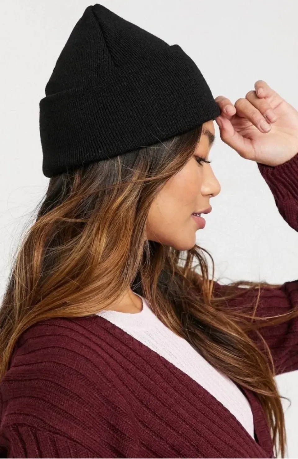 Kadın Dokuma Triko Bere - Siyah Somersan Giyim | Kadın, Erkek ve Çocuk Moda