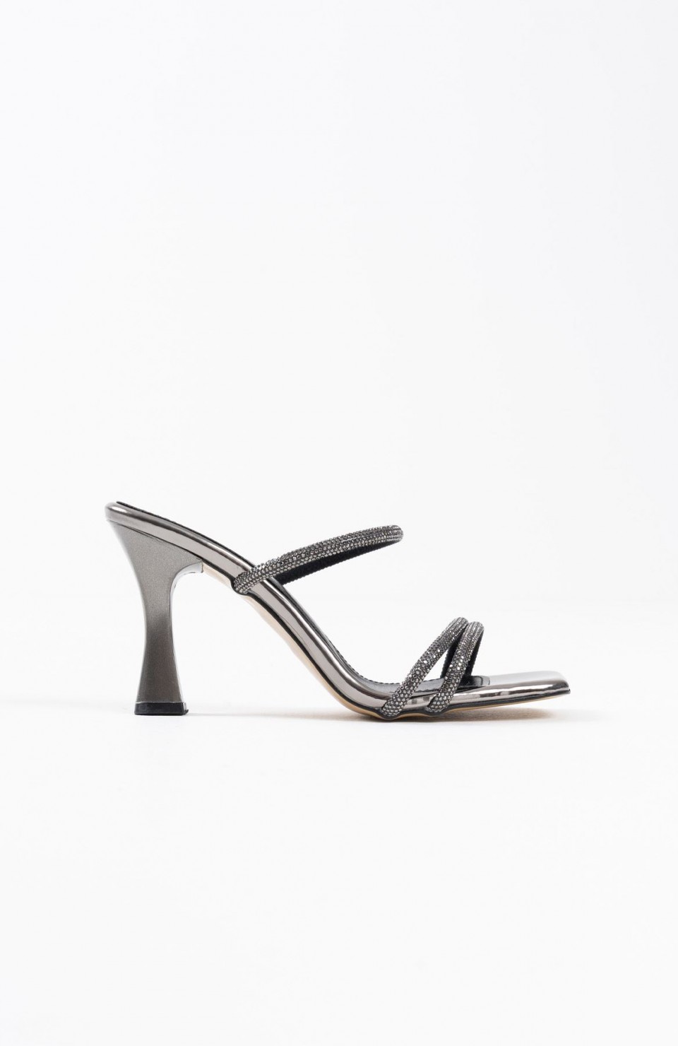 Füme Ayna Taşlı Kadın Topuklu Terlik TR20MY01G Somersan Giyim | Kadın, Erkek ve Çocuk Moda