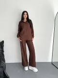 Gömlek Pantolon ikili Takım - Kahverengi