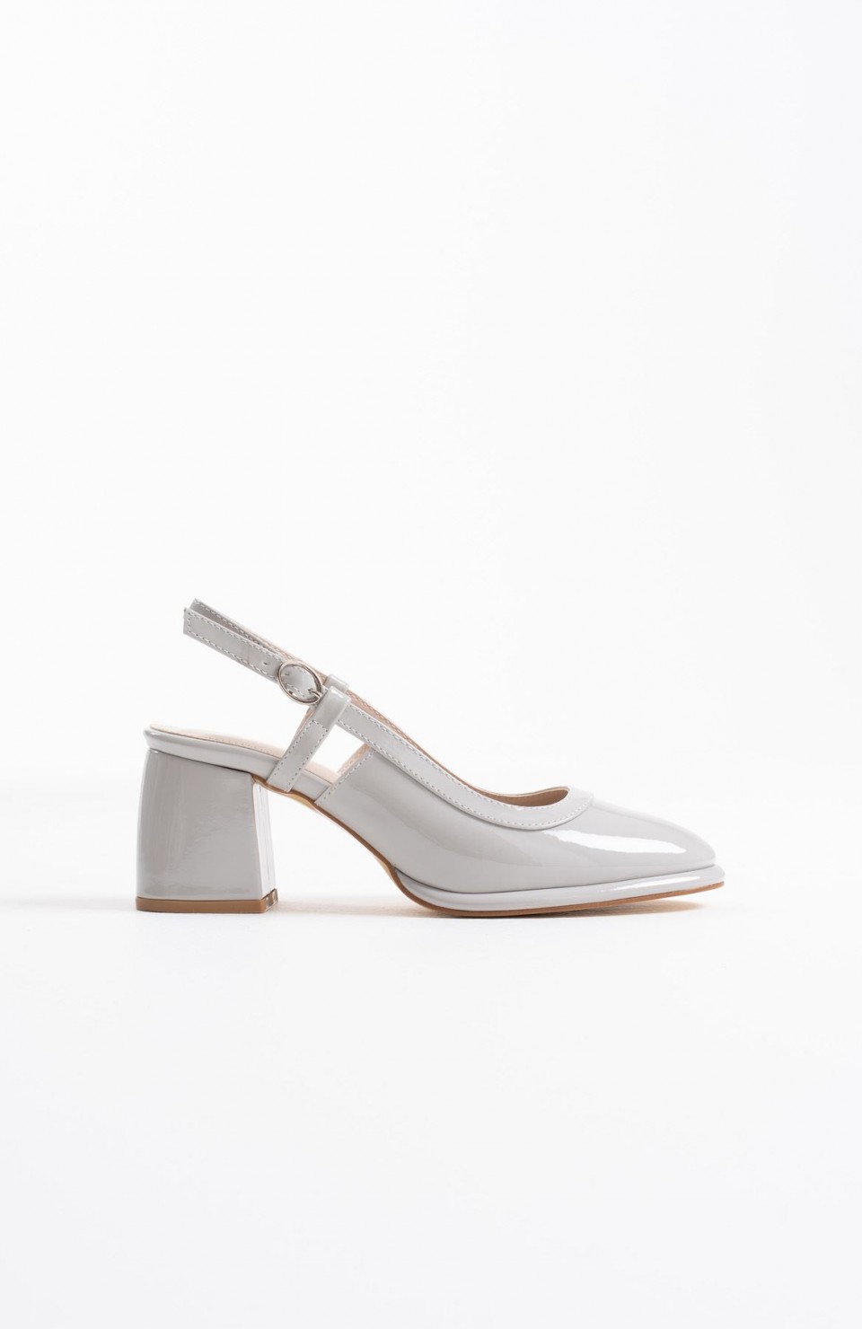 Gri Rugan Kadın Topuklu Ayakkabı TR18MS17C Somersan Giyim | Kadın, Erkek ve Çocuk Moda