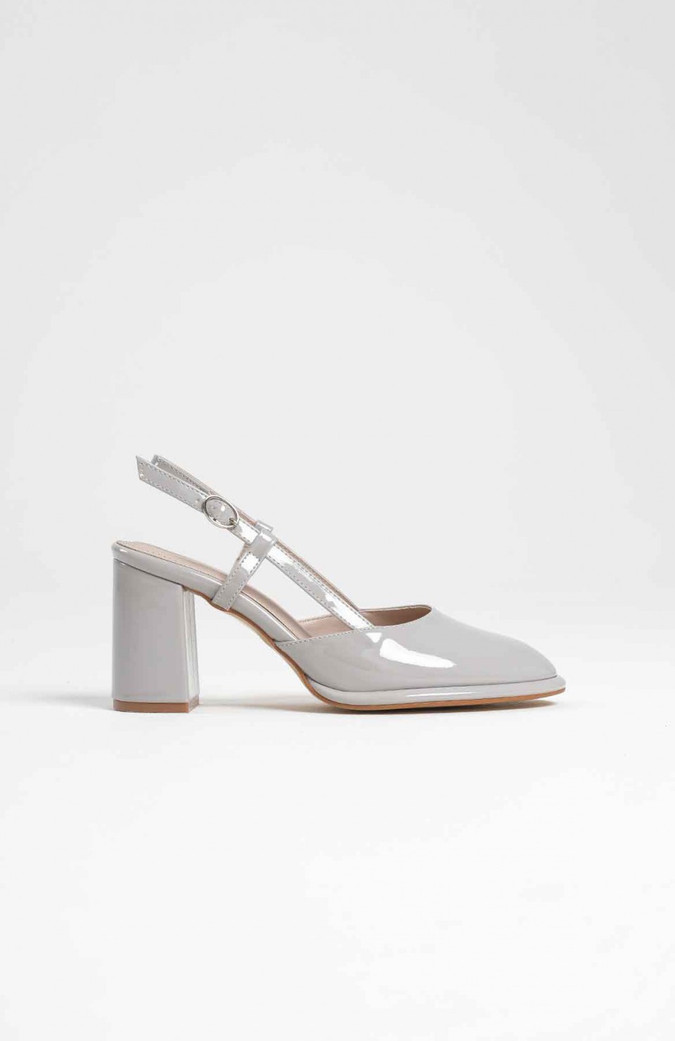 Gri Rugan Kadın Topuklu Ayakkabı TR18MS18D Somersan Giyim | Kadın, Erkek ve Çocuk Moda