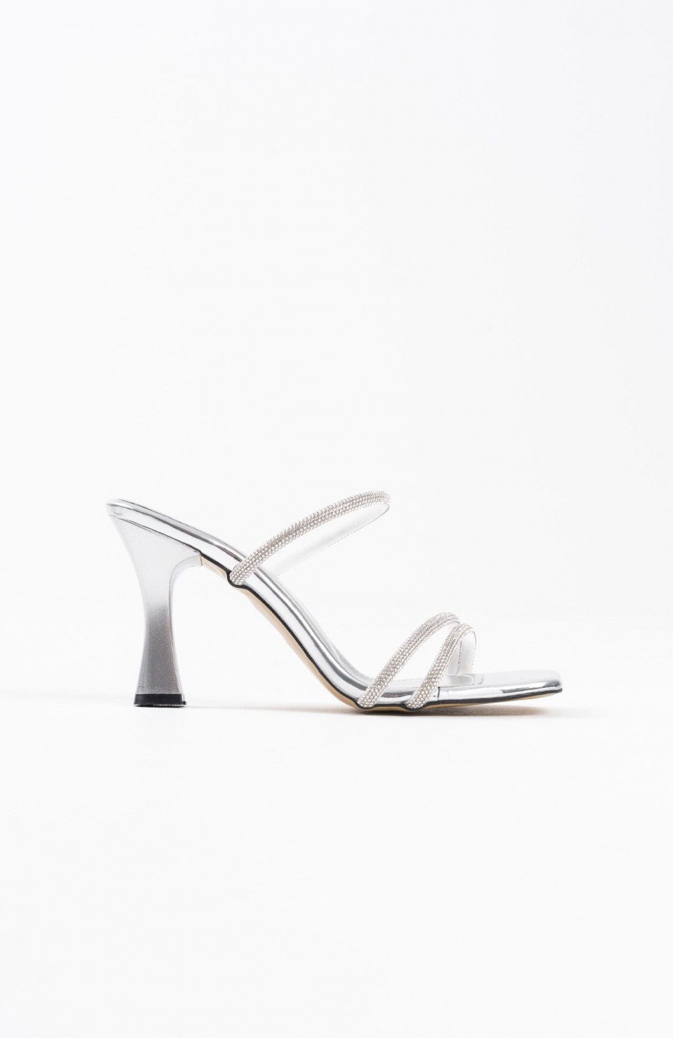 Gümüş Ayna Taşlı Kadın Topuklu Terlik TR20MY01E Somersan Giyim | Kadın, Erkek ve Çocuk Moda