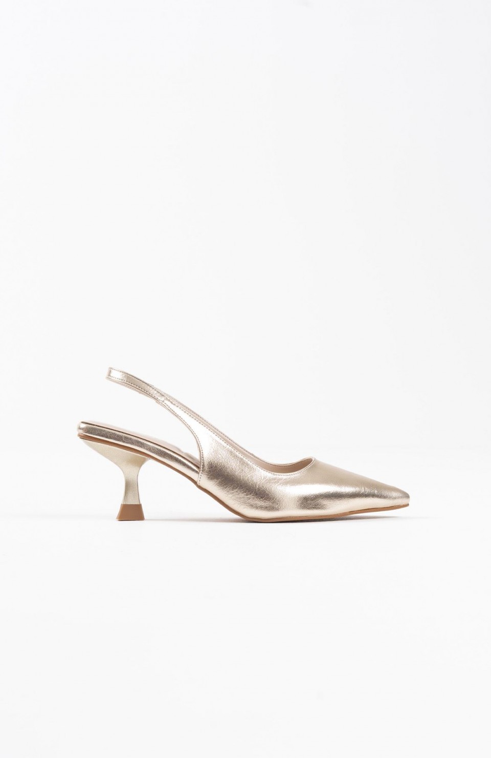Kadın Altın Kırışık Rugan Topuklu Ayakkabı TR08MS08E Somersan Giyim | Kadın, Erkek ve Çocuk Moda