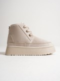 Kadın Bej Kışlık İçi Kürklü Kalın Taban Bot TR04MK02B Somersan Giyim | Kadın, Erkek ve Çocuk Moda