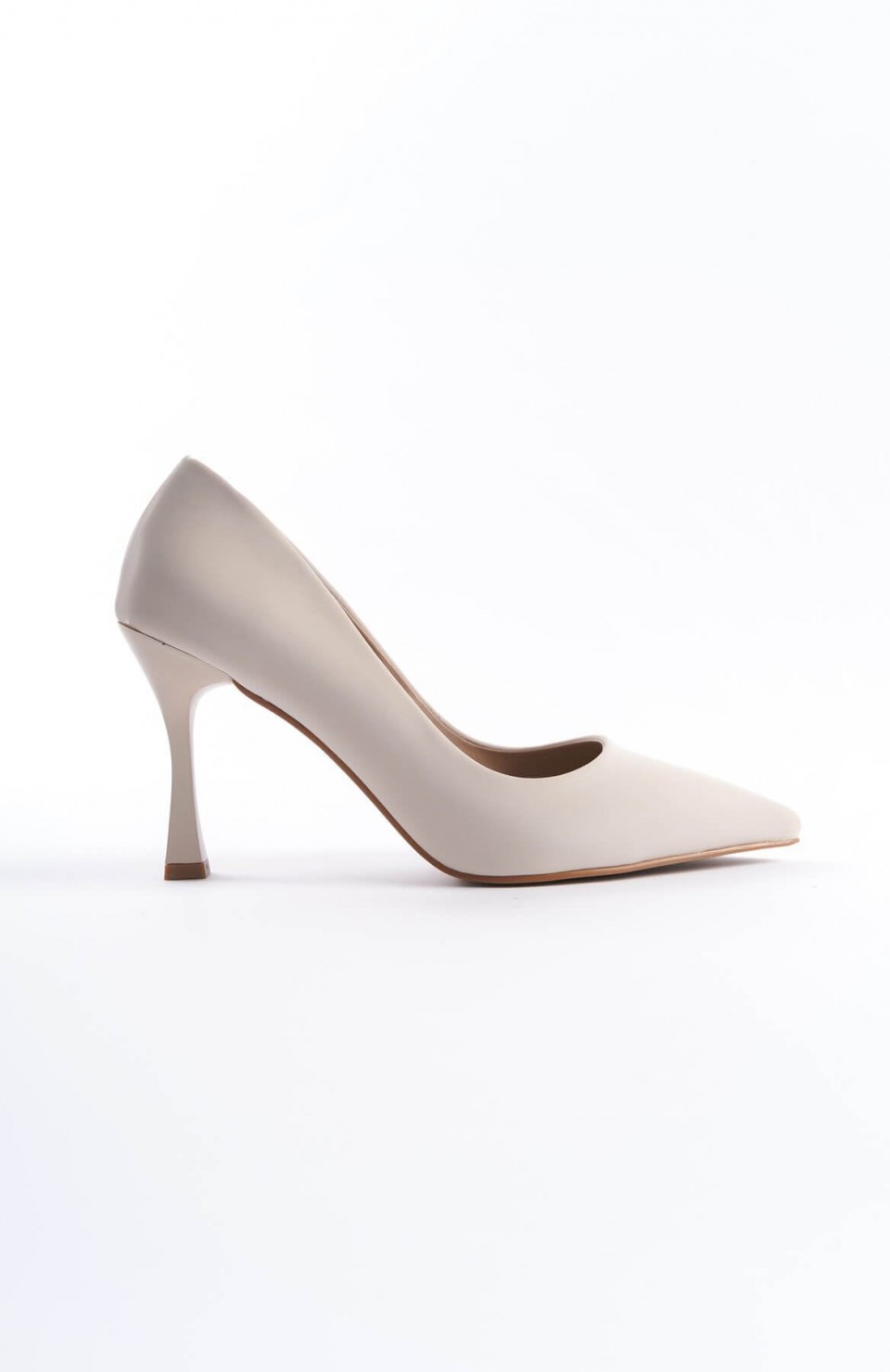 Kadın Bej Saten Stiletto TR08MS01B Somersan Giyim | Kadın, Erkek ve Çocuk Moda