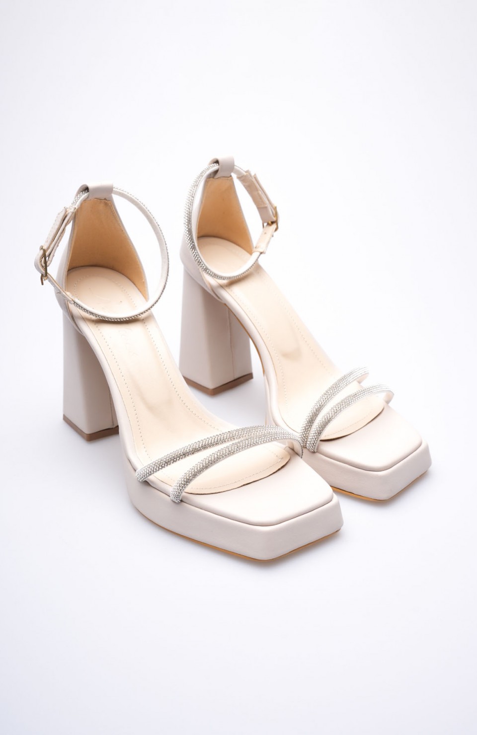 Kadın Bej Topuklu Sandalet TR12MY01D Somersan Giyim | Kadın, Erkek ve Çocuk Moda