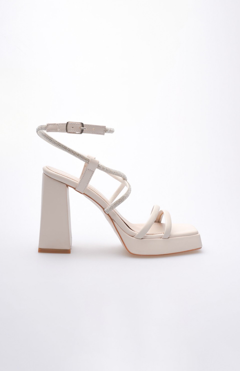 Kadın Bej Topuklu Sandalet TR12MY02C Somersan Giyim | Kadın, Erkek ve Çocuk Moda