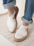 Kadın Beyaz Espadril Ayakkabı TR19MY01B Somersan Giyim | Kadın, Erkek ve Çocuk Moda
