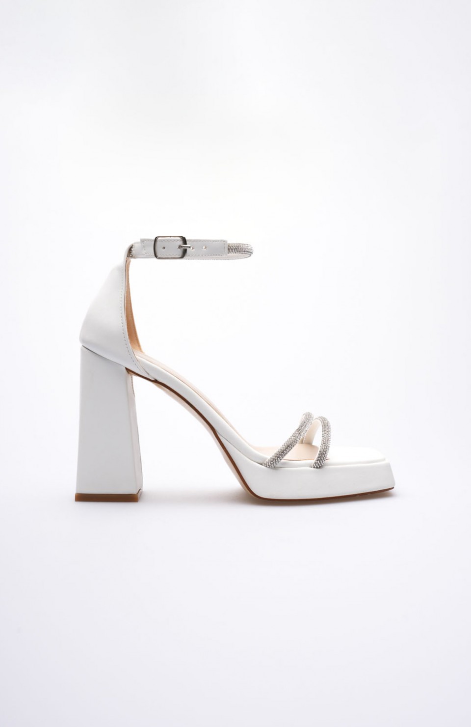 Kadın Beyaz Topuklu Sandalet TR12MY01B Somersan Giyim | Kadın, Erkek ve Çocuk Moda