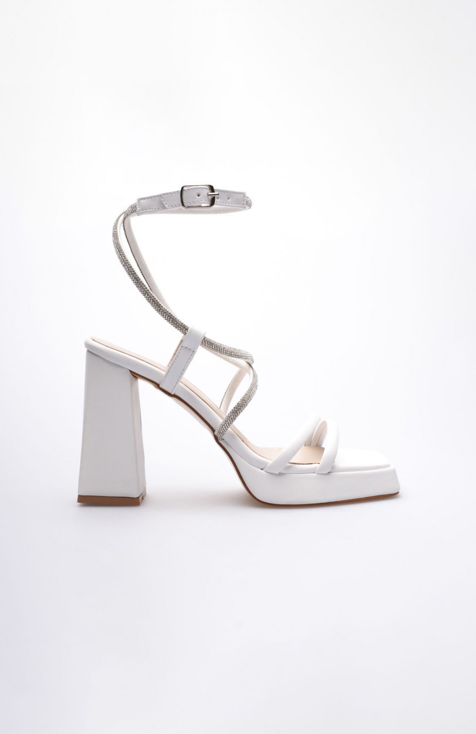 Kadın Beyaz Topuklu Sandalet TR12MY02B Somersan Giyim | Kadın, Erkek ve Çocuk Moda