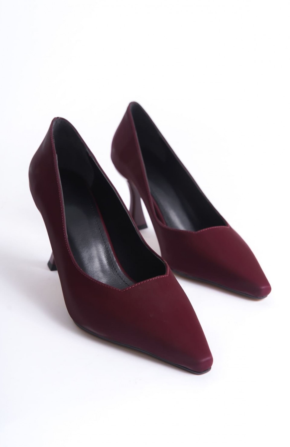 Kadın Bordo Saten Stiletto TR08MS27F Somersan Giyim | Kadın, Erkek ve Çocuk Moda