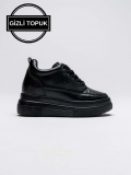 Kadın Gizli Topuk Siyah Spor Ayakkabı Somersan Giyim | Kadın, Erkek ve Çocuk Moda