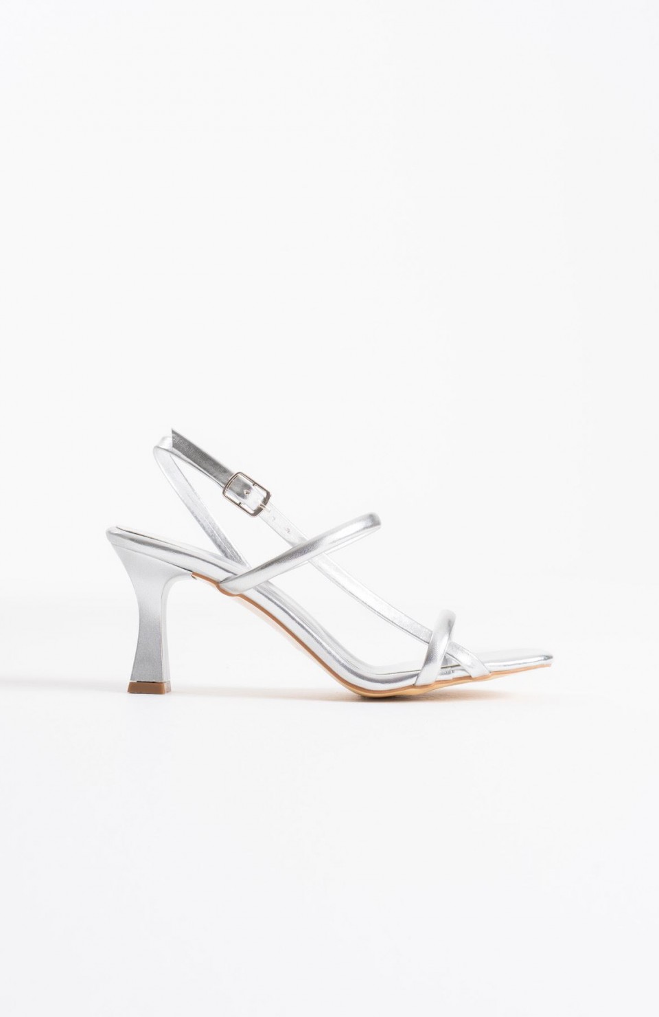 Kadın Gümüş Topuklu Sandalet TR12MY06C Somersan Giyim | Kadın, Erkek ve Çocuk Moda