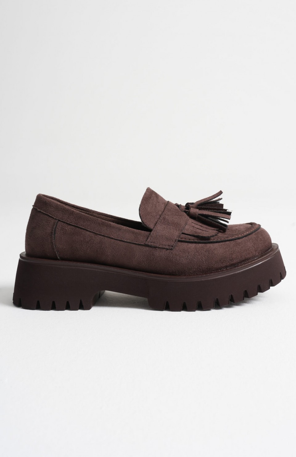 Kadın Günlük Acı Kahve Süet Loafer Ayakkabı TR10MS03E Somersan Giyim | Kadın, Erkek ve Çocuk Moda