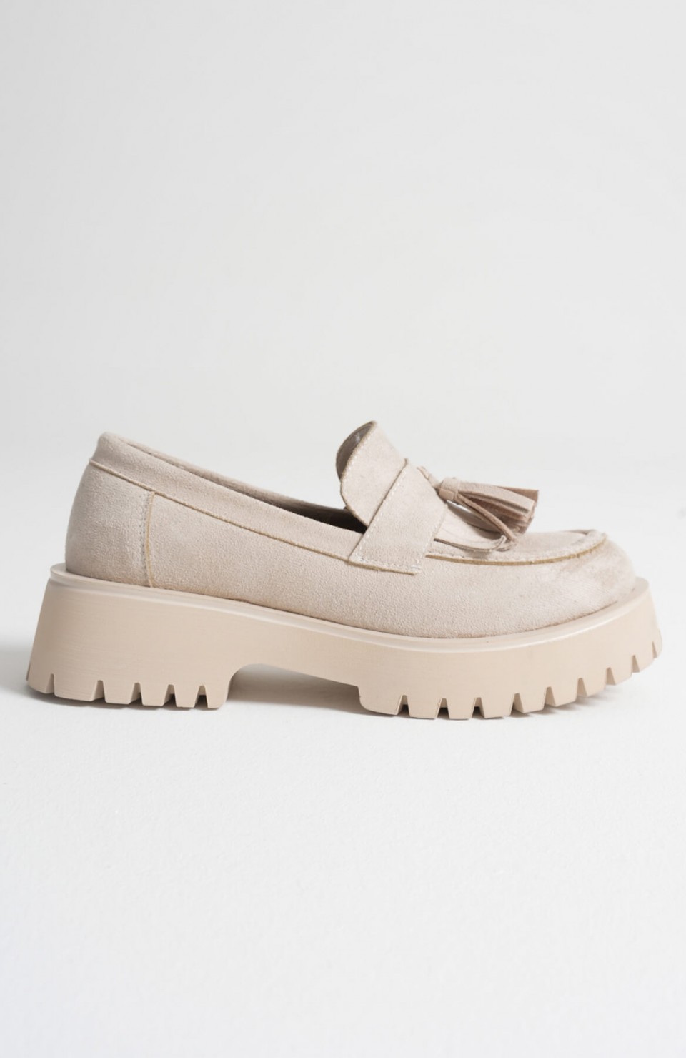 Kadın Günlük Bej Süet Loafer Ayakkabı TR10MS03D Somersan Giyim | Kadın, Erkek ve Çocuk Moda